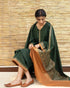 3 Piece Dhanak Shirt with Printed Wool Shawl BR 1075