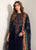 3 Pcs Embroidered Velvet Shirt and Chiffon Dupatta with Silk Trouser