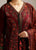 3 Piece Embroidered Dhanak Shirt with Printed Wool Shawl