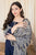 3 Piece Embroidered Shirt with Printed Wool Shawl