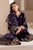 3 Piece Embroidered Velvet Shirt and Velvet Trouser AJ 1005