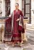 3 Piece Embroidered Dhanak Shirt with Printed Wool Shawl