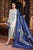 3 Piece Embroidered Dhanak Shirt with Printed Wool Shawl