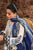 3 Piece Embroidered Dhanak Shirt with Printed Wool Shawl