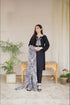 3 Piece Embroidered Dhanak Shirt with Printed Wool Shawl