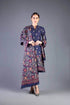 3 Piece Embroidered Dhanak Shirt with Embroidered Dhanak Shawl