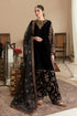 3 Piece Velvet Embroidered Shirt and Trouser with Embroidered Organza Dupatta