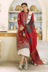 3 Piece Unstitched Heavy Embroidered Pure Lawn Suit with Fine Printed Poly Lawn Dupatta